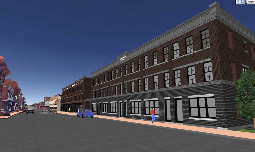 The Townes at Wright Dunbar 3D model