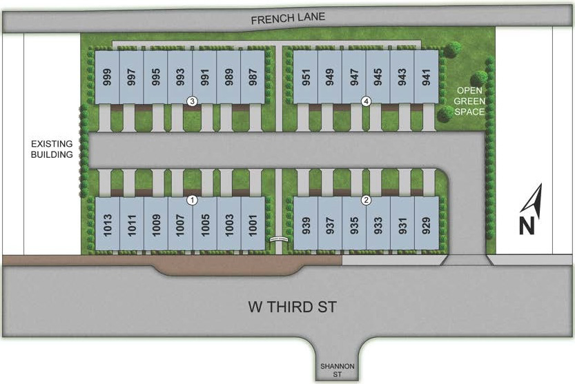 The Townes at Wright Dunbar sitemap