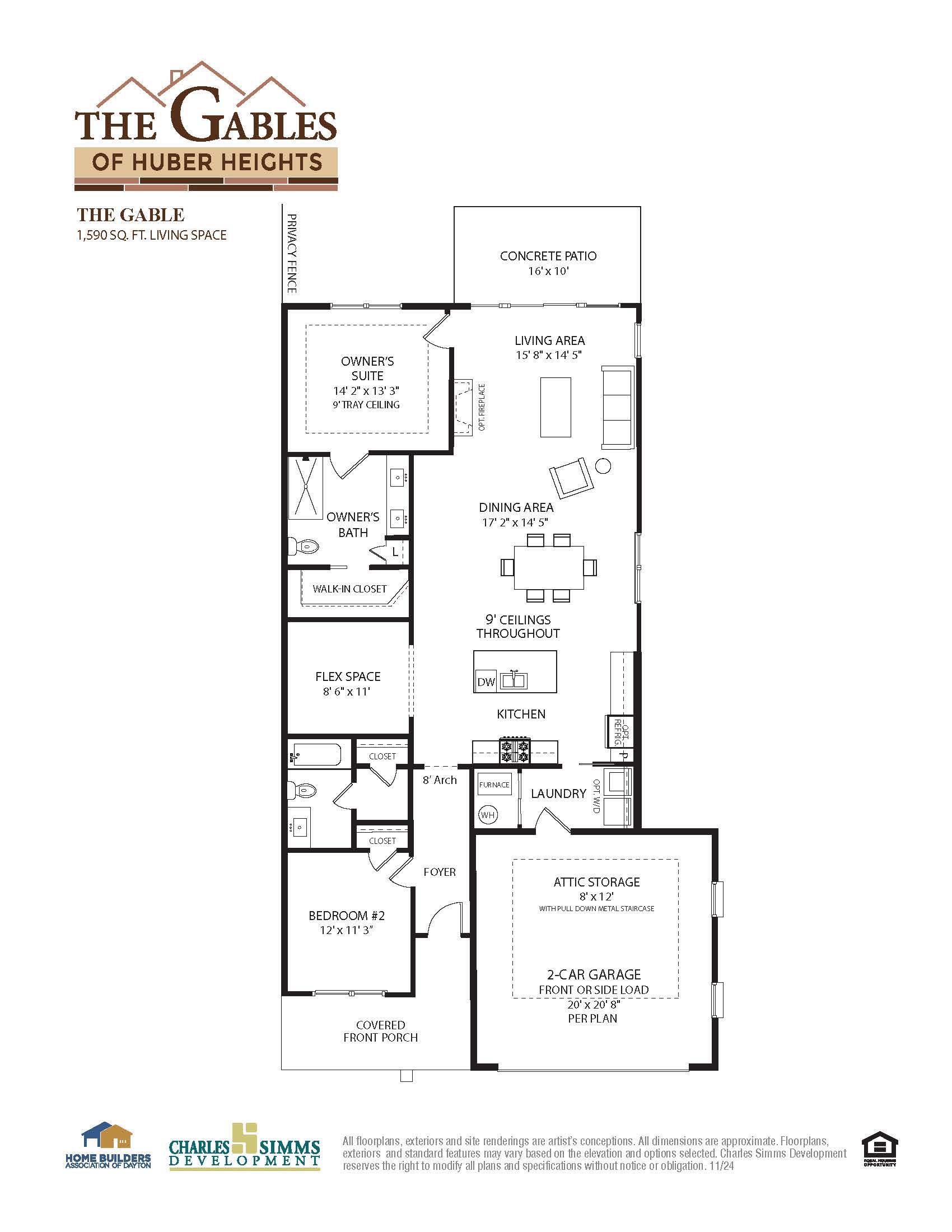 The Gable floorplan